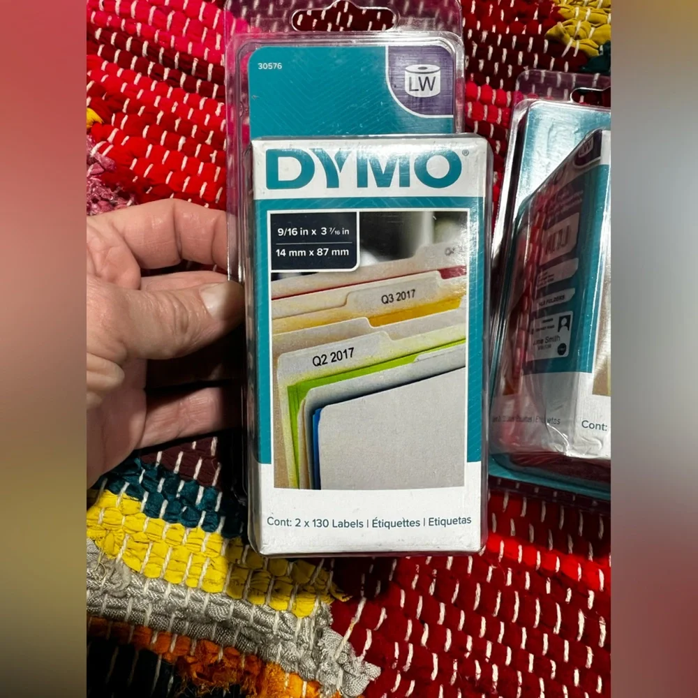 DYMO White File Folder Labels 9/16